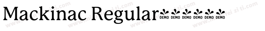 Mackinac Regular字体转换